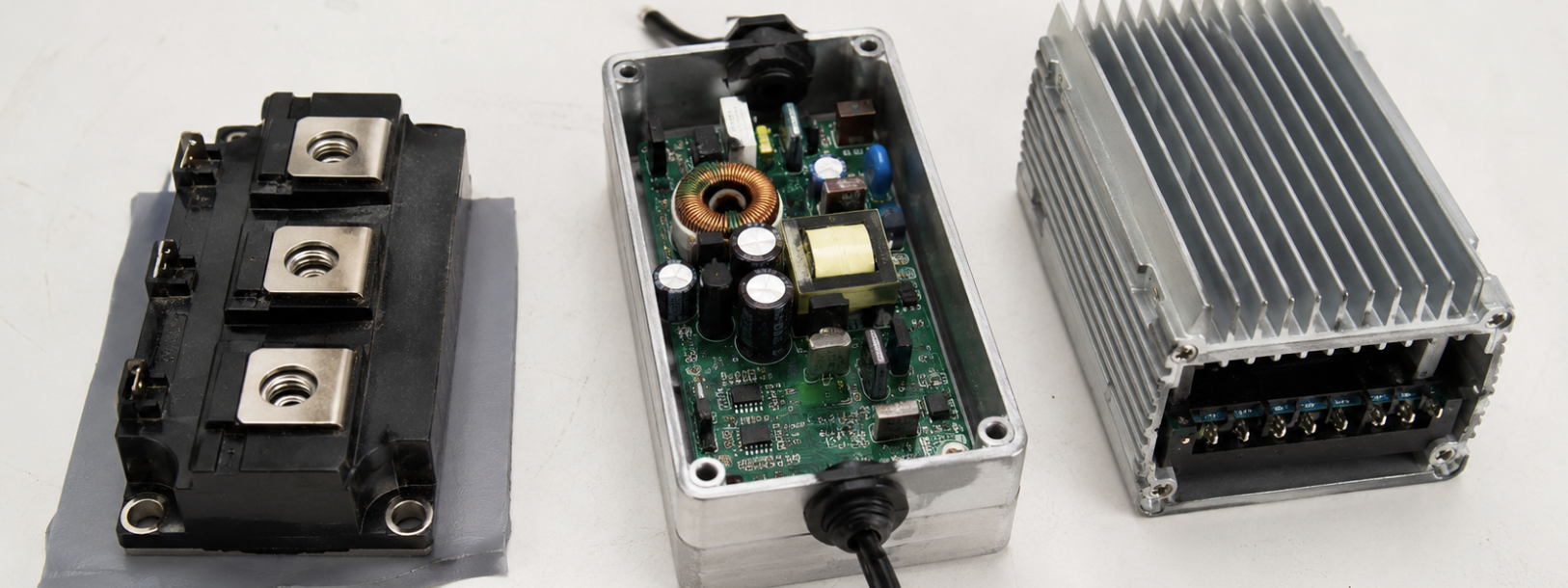 Silicone thermal pad and silicone-free thermal pad side by side comparison for power electronics material selection