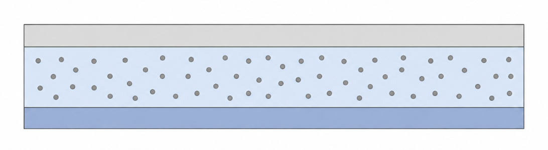 Peeling the liner off a roll of thermal adhesive tape